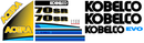Kobelco 70SR-1E Decal Set