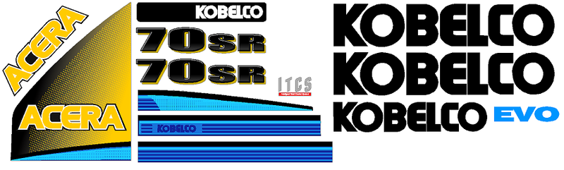 Kobelco 70SR-1E Decal Set