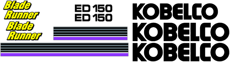 Kobelco ED150-1E BLADERUNNER Decal Set