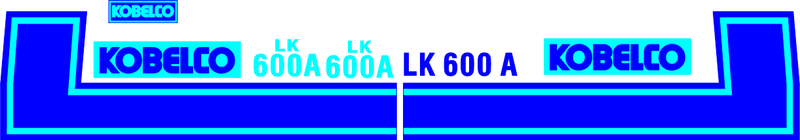 Kobelco LK600A Decal Set