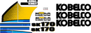 Kobelco SK170 LC-9 Decal Set