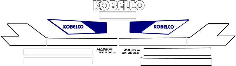 Kobelco SK200 LC III Decal Set