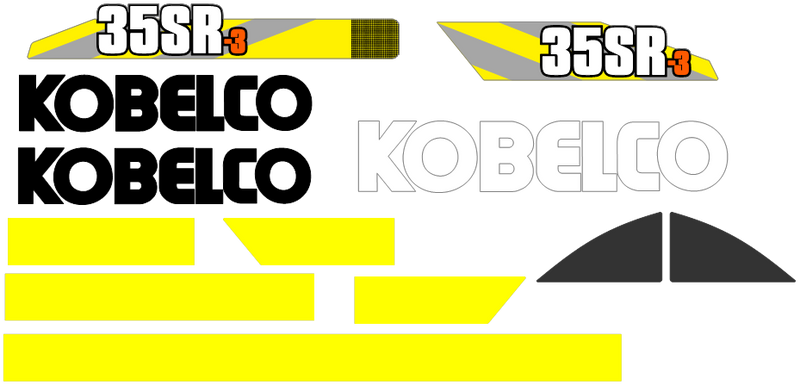 Kobelco SK35SR-3 Decal Set