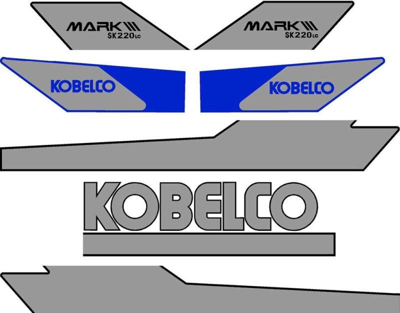 Kobelco SK220 LC III Decal Set