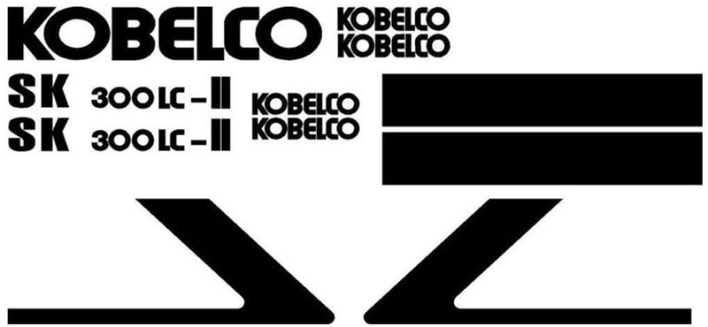 Kobelco SK300 LC II Decal Set