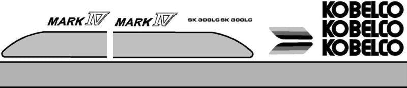 Kobelco SK300 LC IV Decal Set