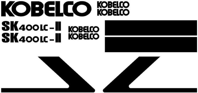 Kobelco SK400 LC II Decal Set