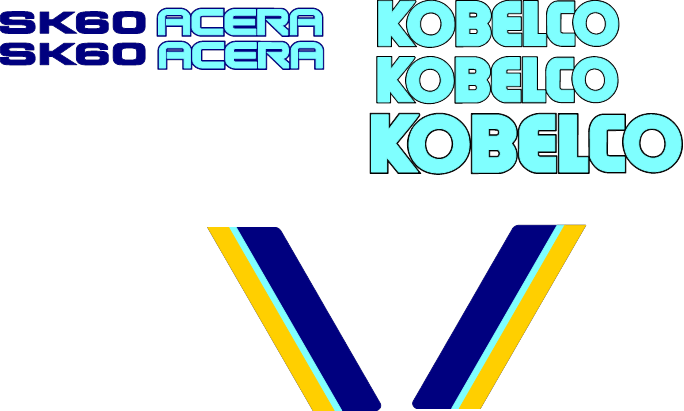 Kobelco SK60 IV Decal Set