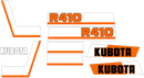 Kubota R410 Decal Set