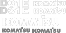 Komatsu D31E-20 Decal Set