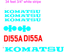Komatsu D155A-2 Decal Set