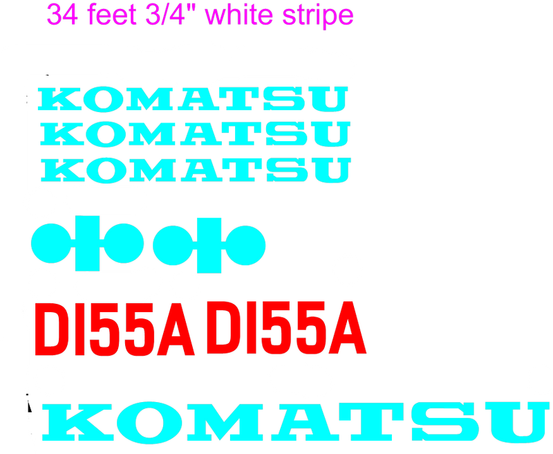 Komatsu D155A-2 Decal Set