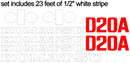 Komatsu D20A-6 Decal Set