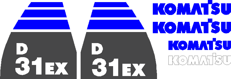 Komatsu D31EX-22 Decal Set