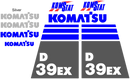 Komatsu D39EX-21A Decal Set