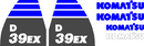 Komatsu D39EX-22 Decal Set