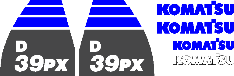 Komatsu D39PX-22 Decal Set