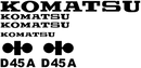 Komatsu D45A-1 Decal Set