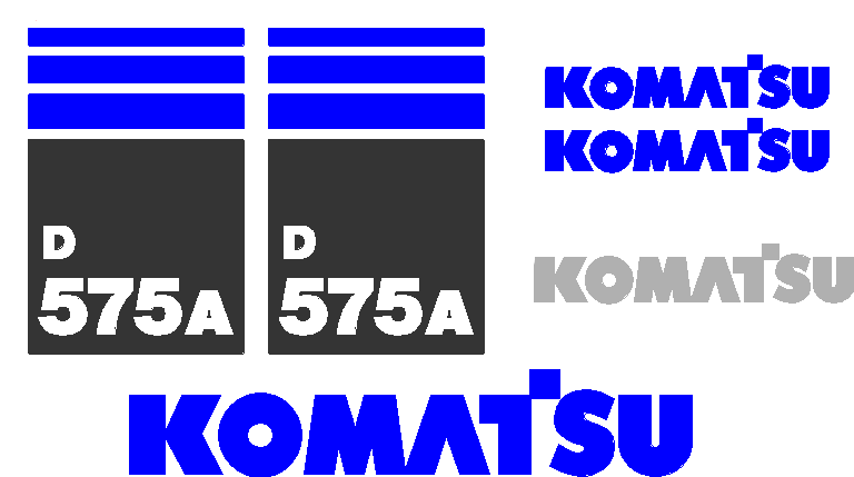 Komatsu D575A-3 Decal Set