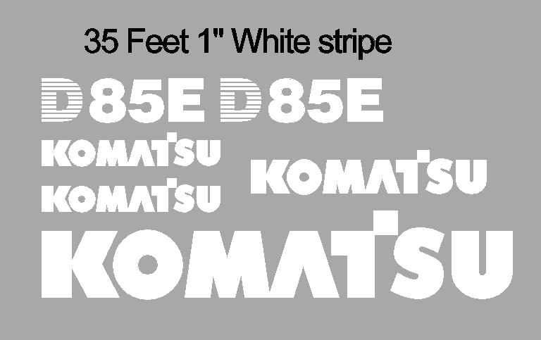 Komatsu D85E-21 Decal Set