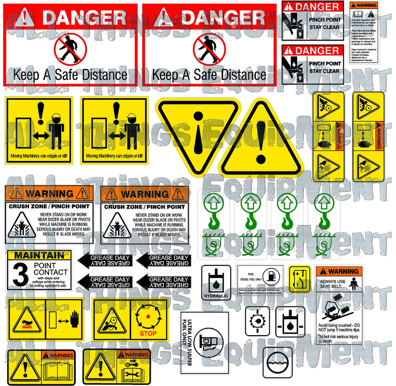 Komatsu Dozer Safety Set