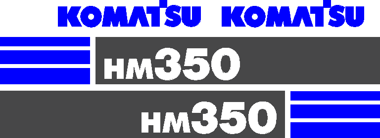 Komatsu HM350-2 Decal Set