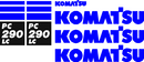Komatsu PC290 LC-10 Decal Set