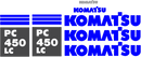 Komatsu PC450-7 Decal Set