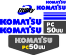 Komatsu PC50UU-2 Decal Set