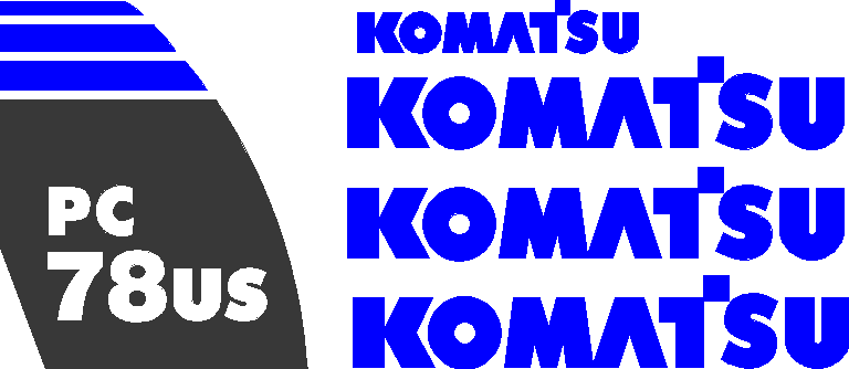 Komatsu PC78US-8 Decal Set