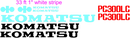 Komatsu PC300 LC-3 Decal Set