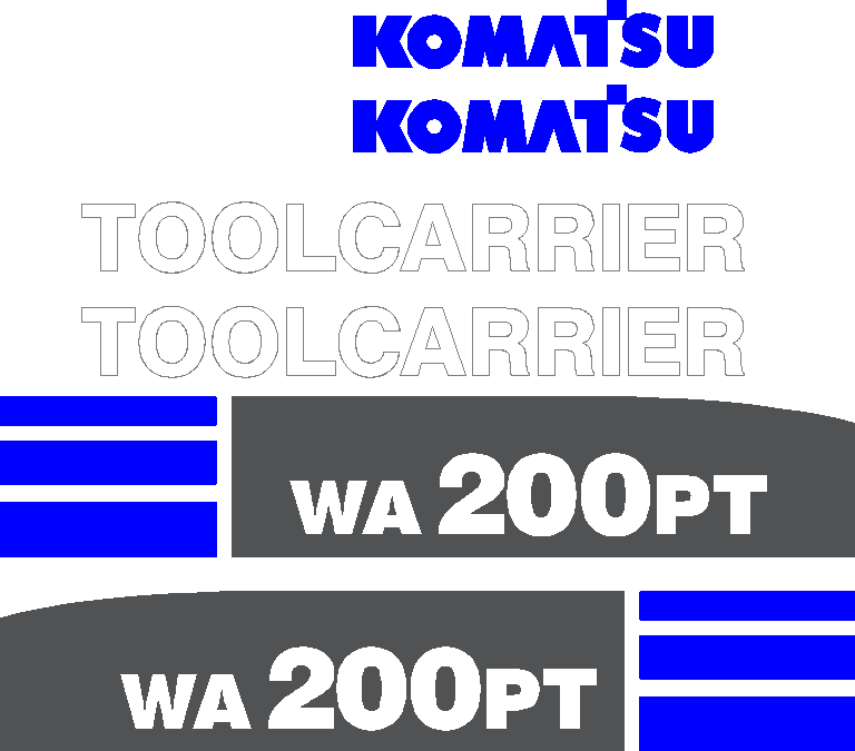 Komatsu WA200PT-5 Decal Set