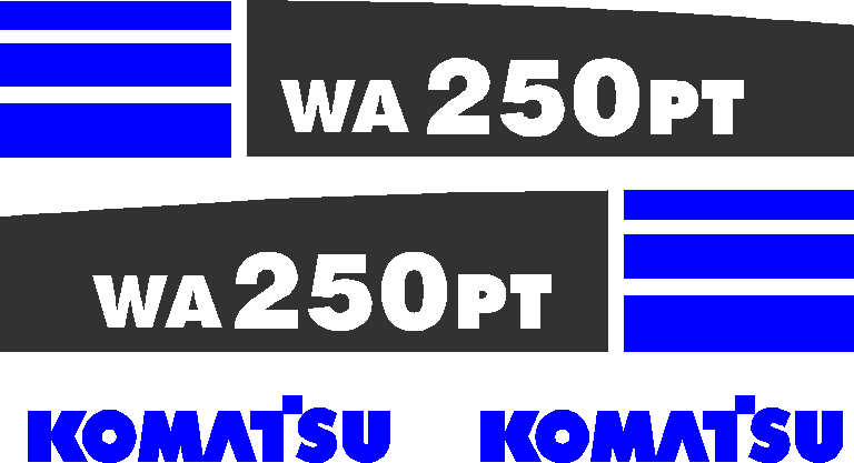 Komatsu WA250PT-5 Decal Set