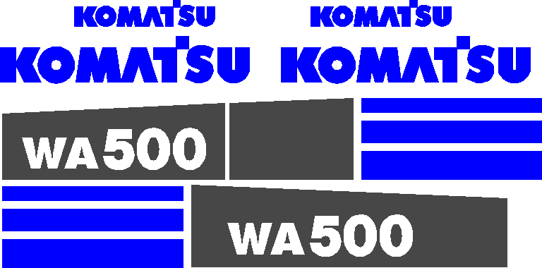 Komatsu WA500-6 Decal Set