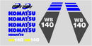 Komatsu WB140-2N Decal Set