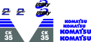 Komatsu CK35-1  Decal Set