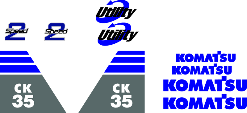 Komatsu CK35-1  Decal Set