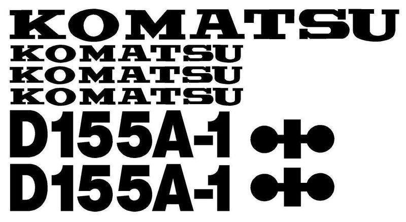 Komatsu D155A-1 Decal Set