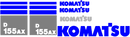 Komatsu D155AX-5 Decal Set