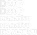 Komatsu D20P-6 Decal Set