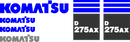 Komatsu D275AX-5 Decal Set