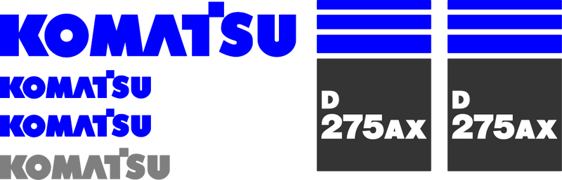 Komatsu D275AX-5 Decal Set