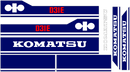 Komatsu D31E-18 Decal Set