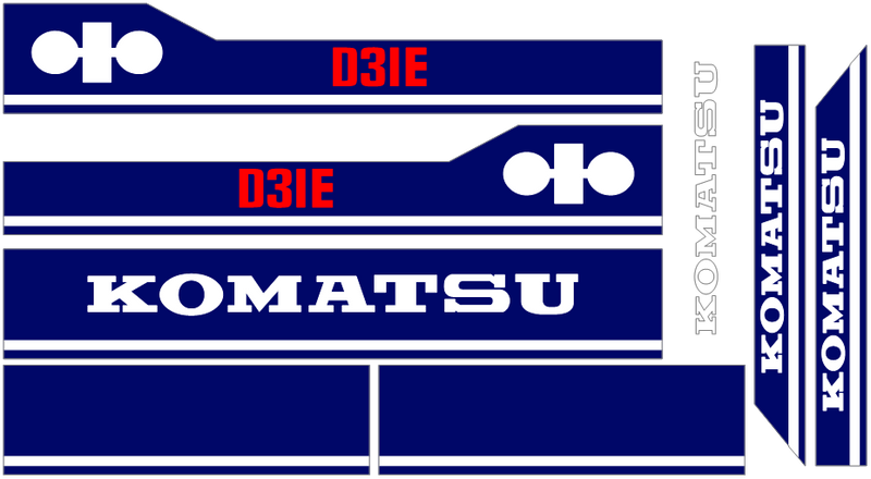 Komatsu D31E-18 Decal Set