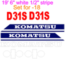 Komatsu D31S-18 Decal Set
