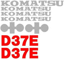 Komatsu D37E-2 Decal Set