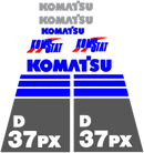 Komatsu D37EX-21 Decal Set
