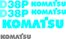 Komatsu D38P-1 Decal Set