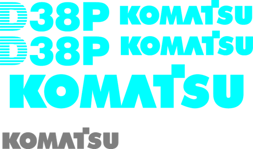 Komatsu D38P-1 Decal Set