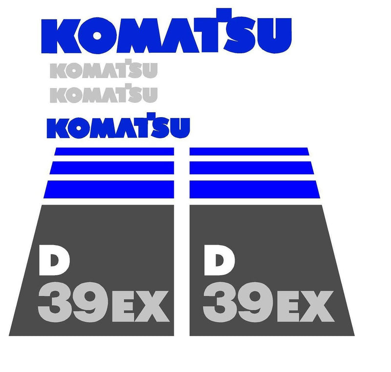 Komatsu D39EX-21 Decal Set